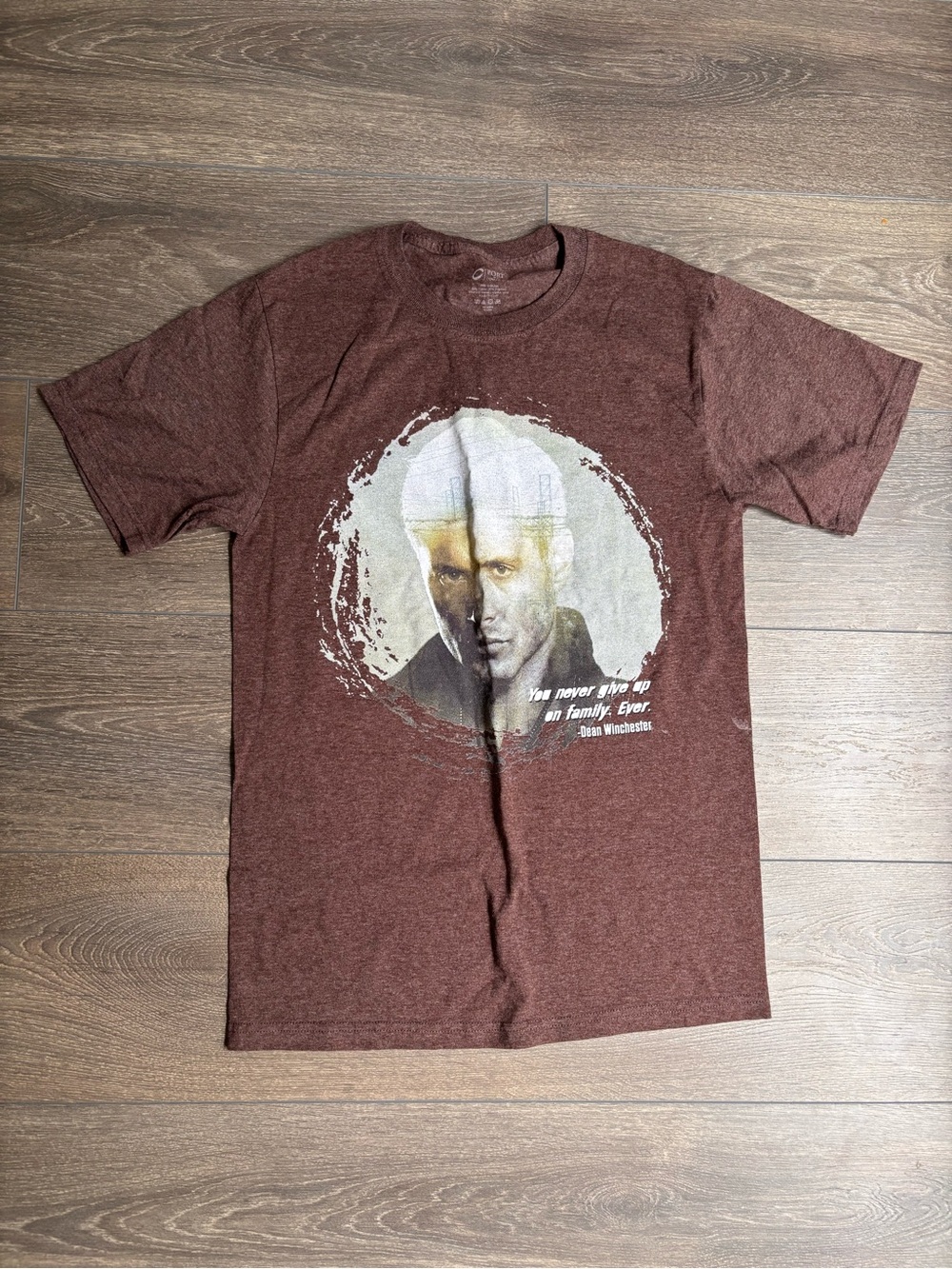 Supernatural Graphic Crewneck T-Shirt Brown- Dean ❤️